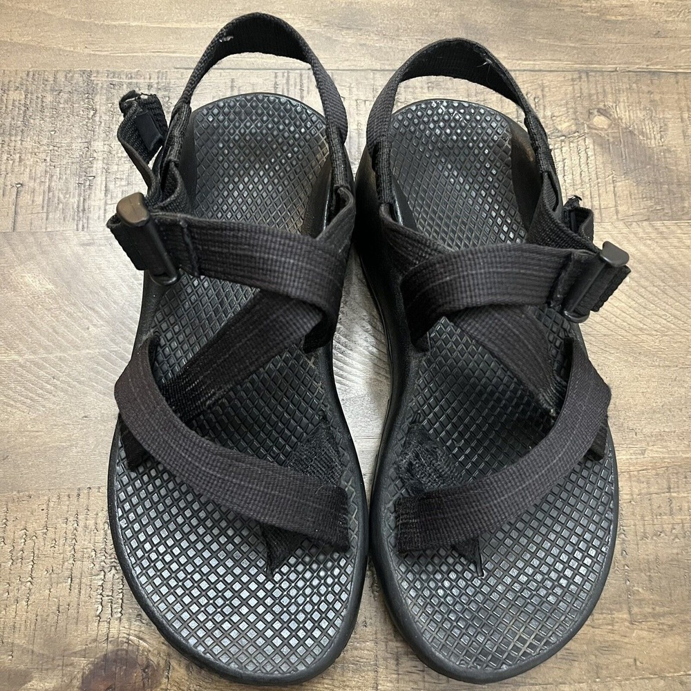 Chaco Z1 Women's Sz 5‎ Black Adjustable Strap Outdoor Water Sandals Shoes Vibram